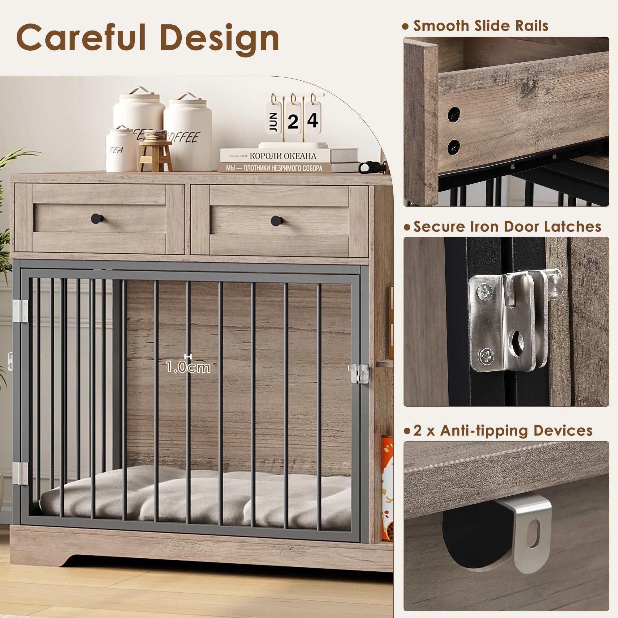 Multi-Function Dog Den & Storage Console