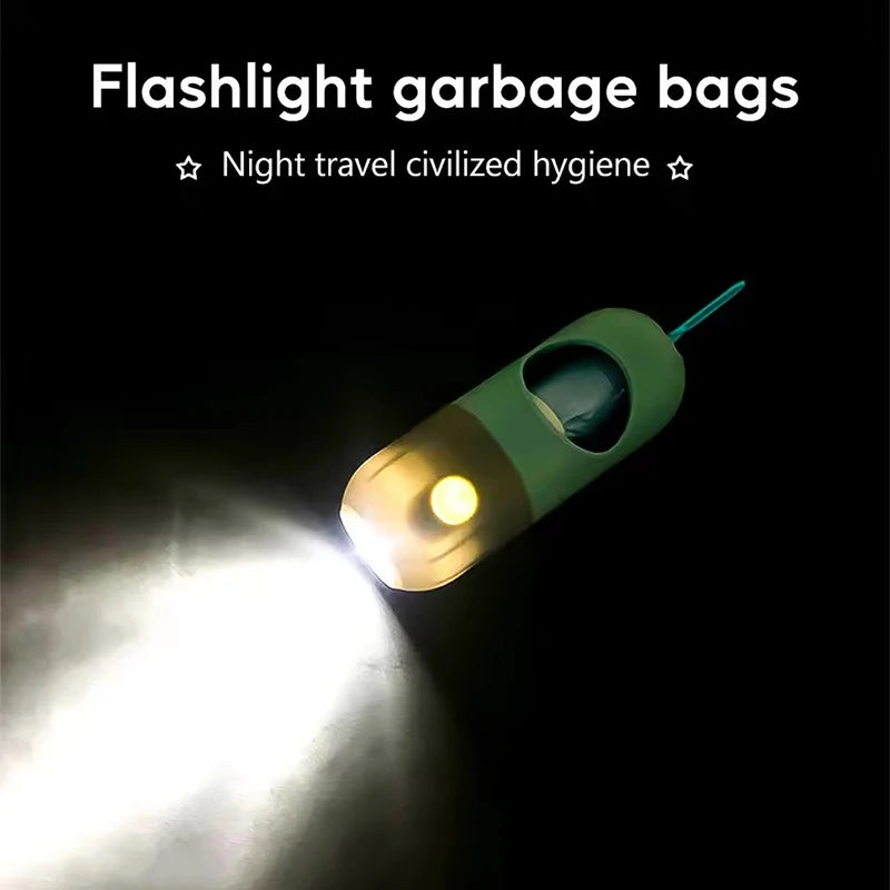 2-in-1 LED Flashlight Waste Bag Dispenser