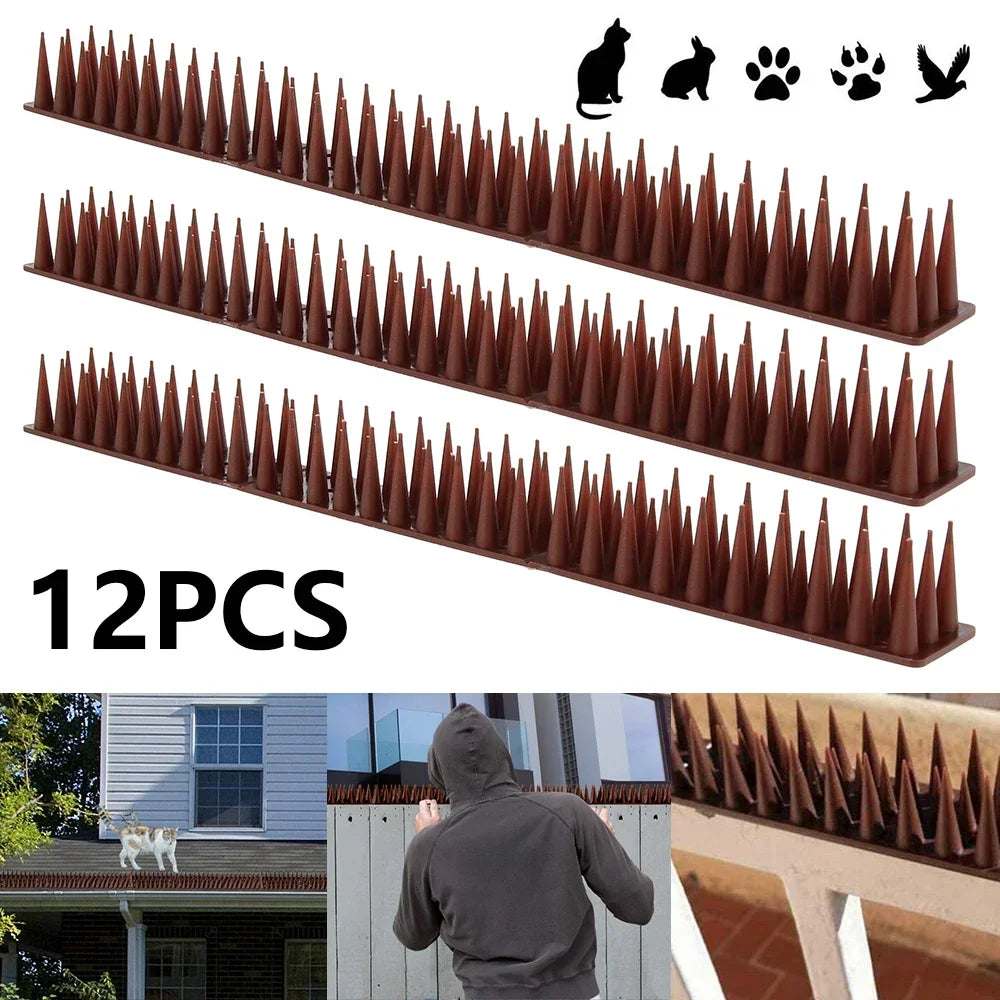 Discreet Anti-Climb Fence & Wall Spikes (12-Pack)