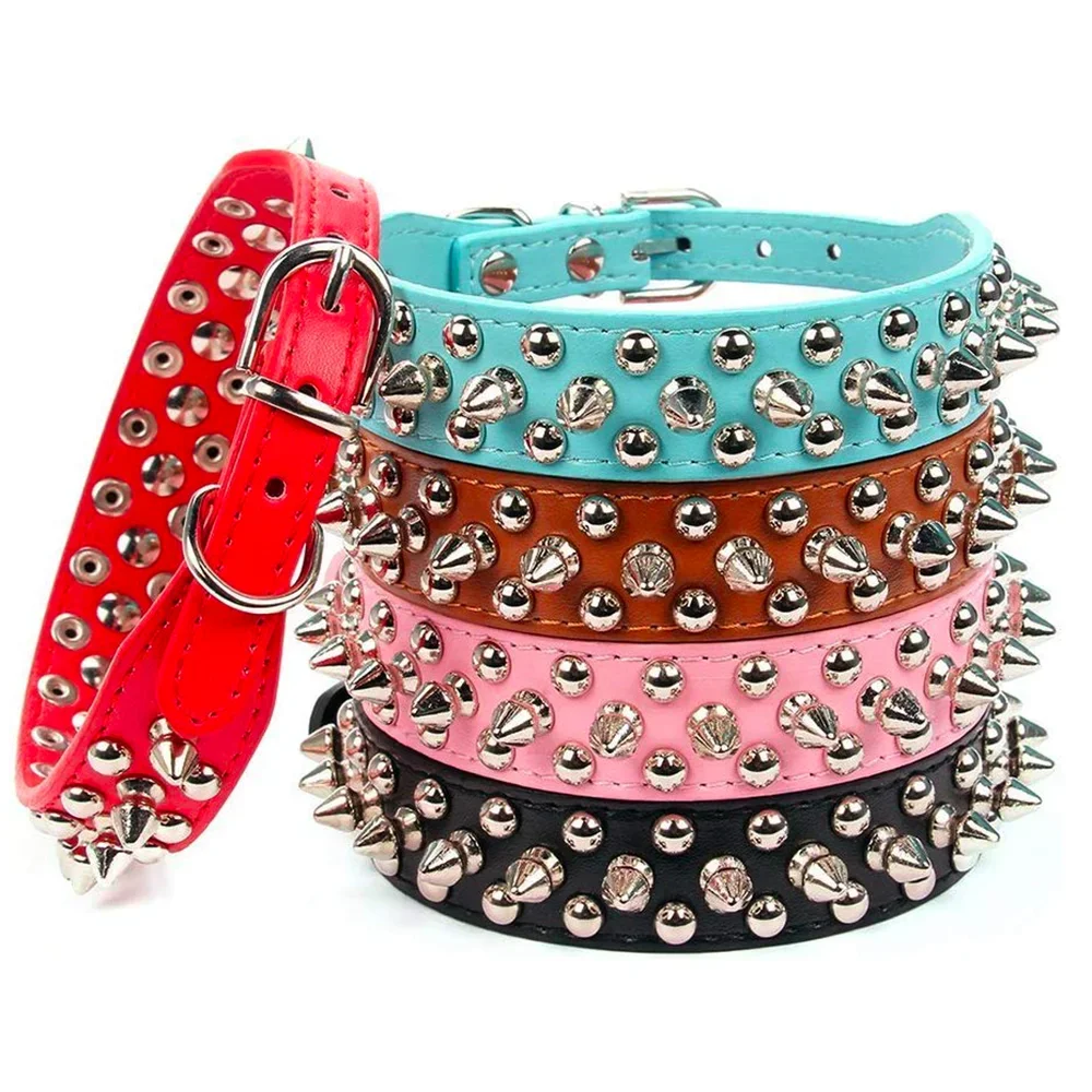 Punk Rock Spiked Adjustable Dog Collar