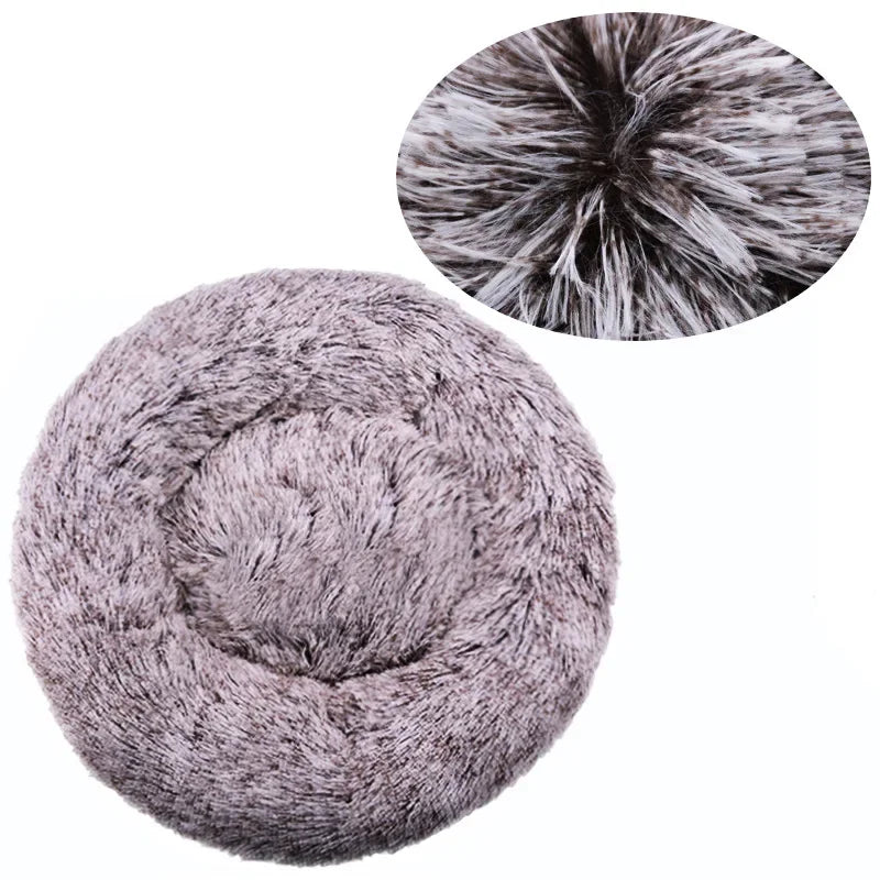 Fluffy Round Pet Bed (Machine Washable) - Maximum Comfort and Versatility