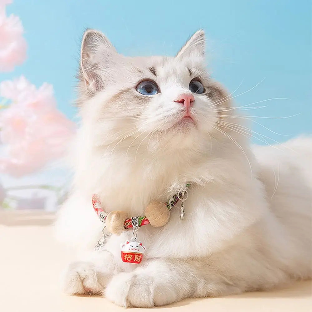 Natural Camphor Wood Bead Anti-Pest Protection Collar