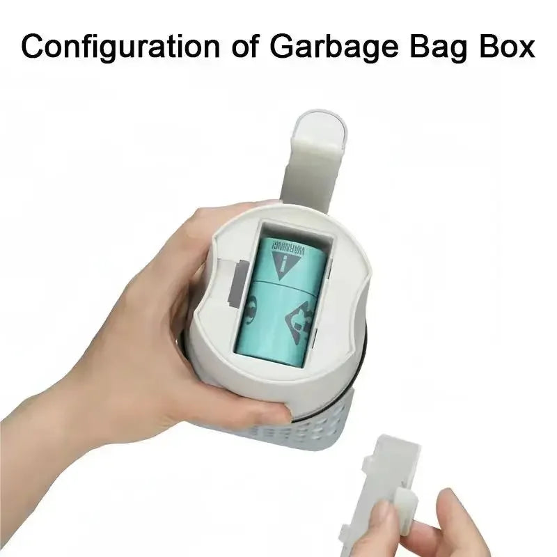 Integrated Cat Litter Scoop with Trash Bag Holder for Hygienic Cleanup