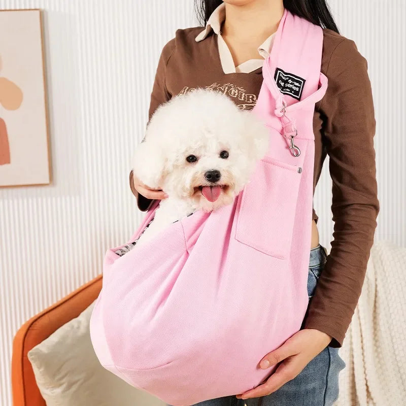 Cozy Canvas Hands-Free Pet Sling Carrier