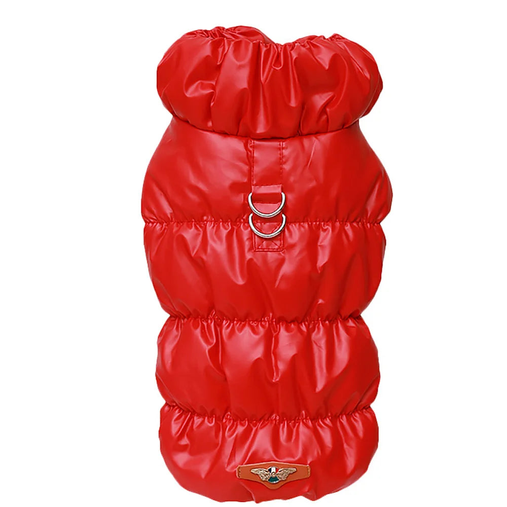 Elegant Puffer Pet Coat (Multiple Colors) - Maximum Warmth with Dual D-Ring