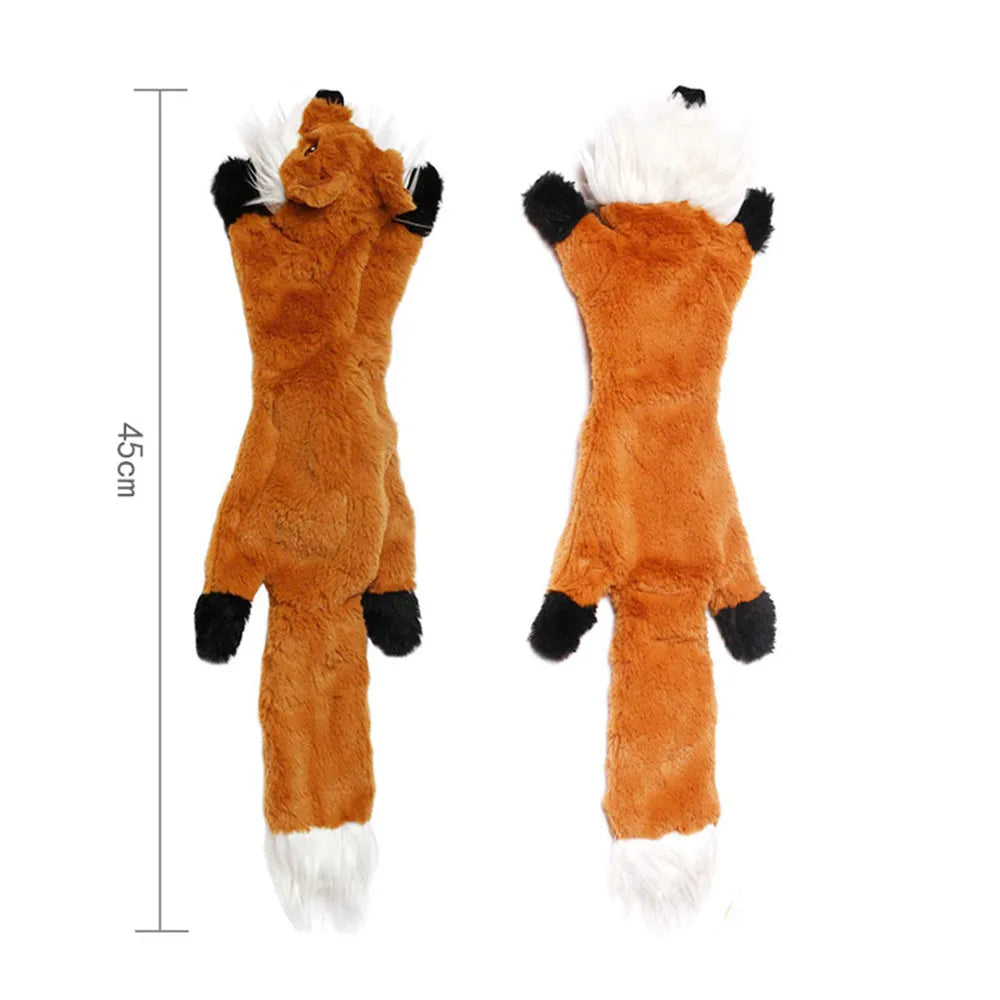 No Stuffing Wild Animal Plush Toys - Safe Hunting and Chewing Fun