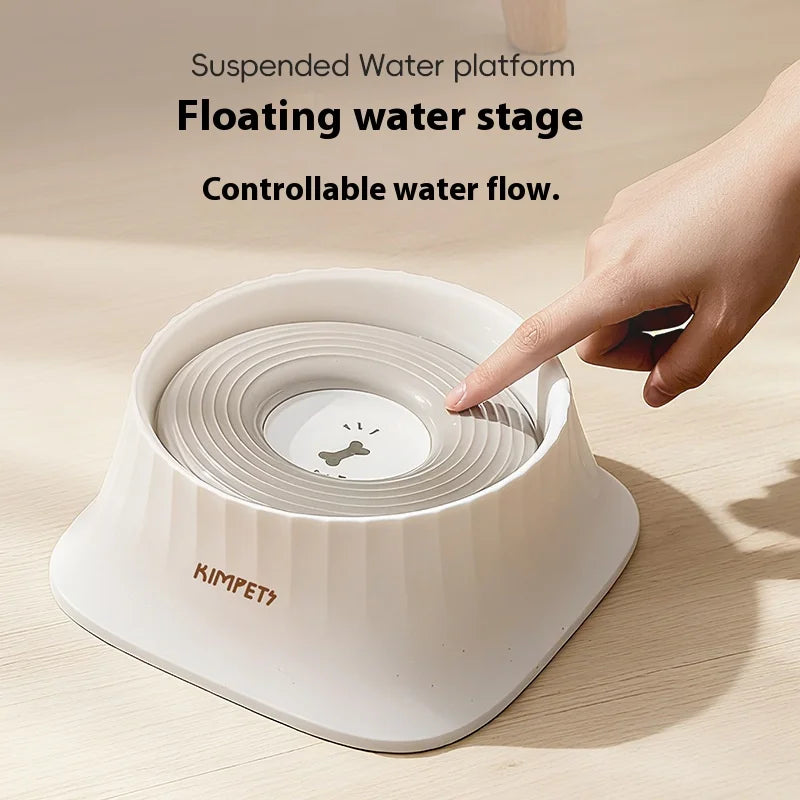 1500ml Anti-Splash Floating Water Bowl