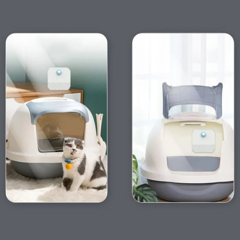 Smart Electronic Ozone (O₃) Deodorizer for Cat Litter Boxes