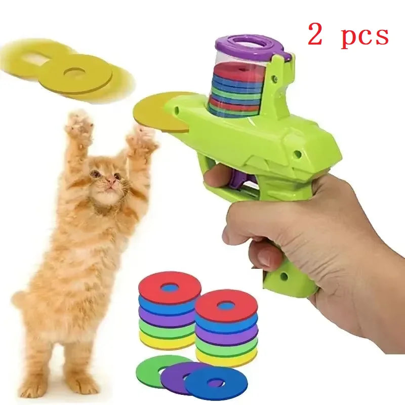 "Play Together" Interactive Ring Launcher for Cats - Toy That Stimulates Hunting Instinct