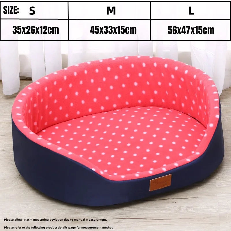 Luxury Oval Pet Bed with High Sides - Premium Comfort for Deep Sleep (Pet Heaven)