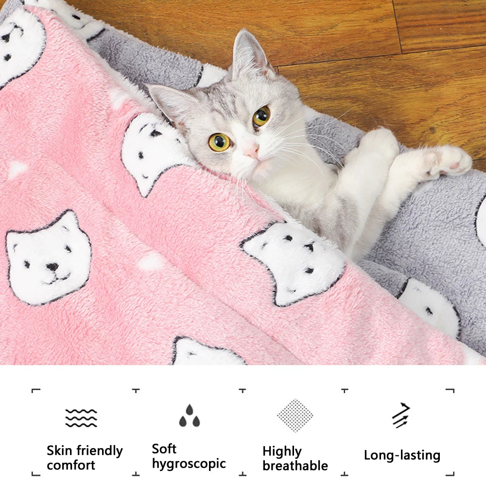 Fluffy Winter Pet Mat/Blanket (Assorted Prints) - Maximum Snuggle