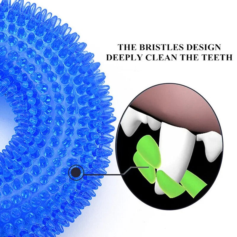 Bite-Resistant Rubber Chewer with 360° Sound - Dental Cleaning and Stress Relief