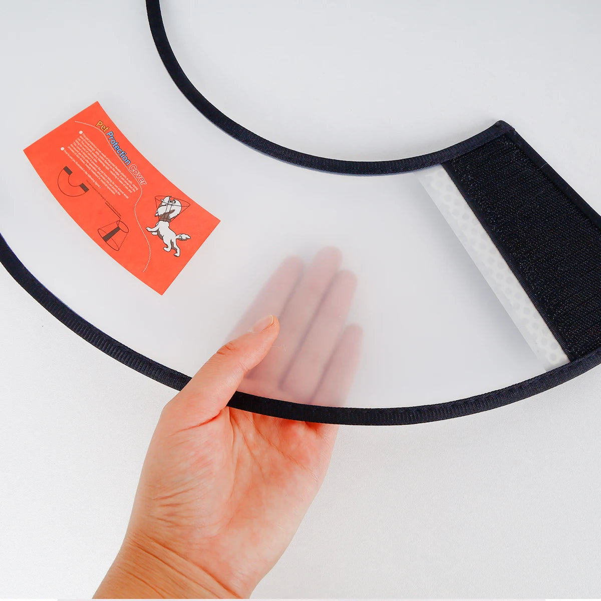 Veterinarian-Approved Clear Protective Recovery Cone (E-Collar)