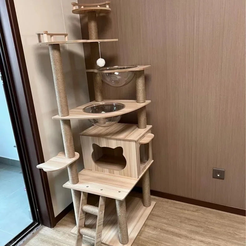 Modern Multi-Level Cat Tree with Observation Hammock