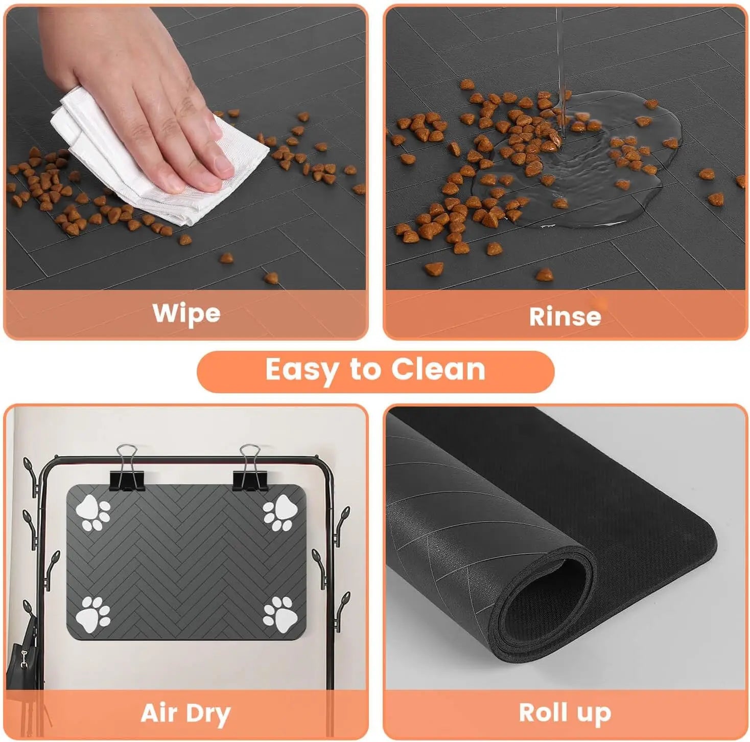 Leak-Proof Pet Feeding Guard Mat