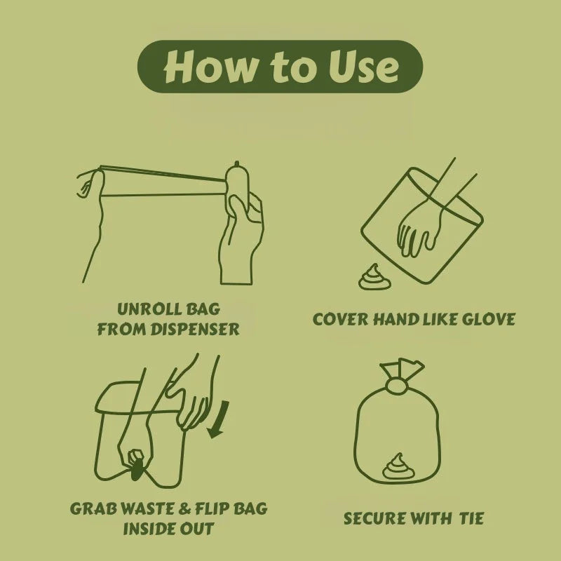 Eco-Friendly Biodegradable Dog Poop Bags