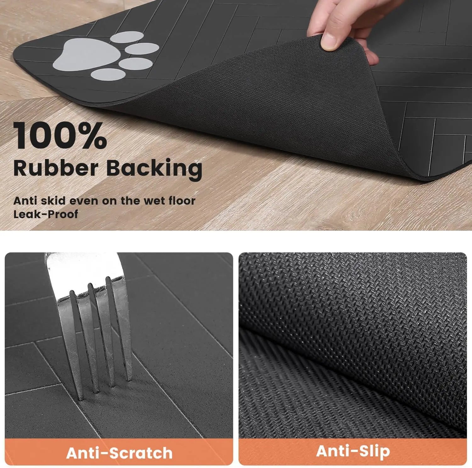 Leak-Proof Pet Feeding Guard Mat