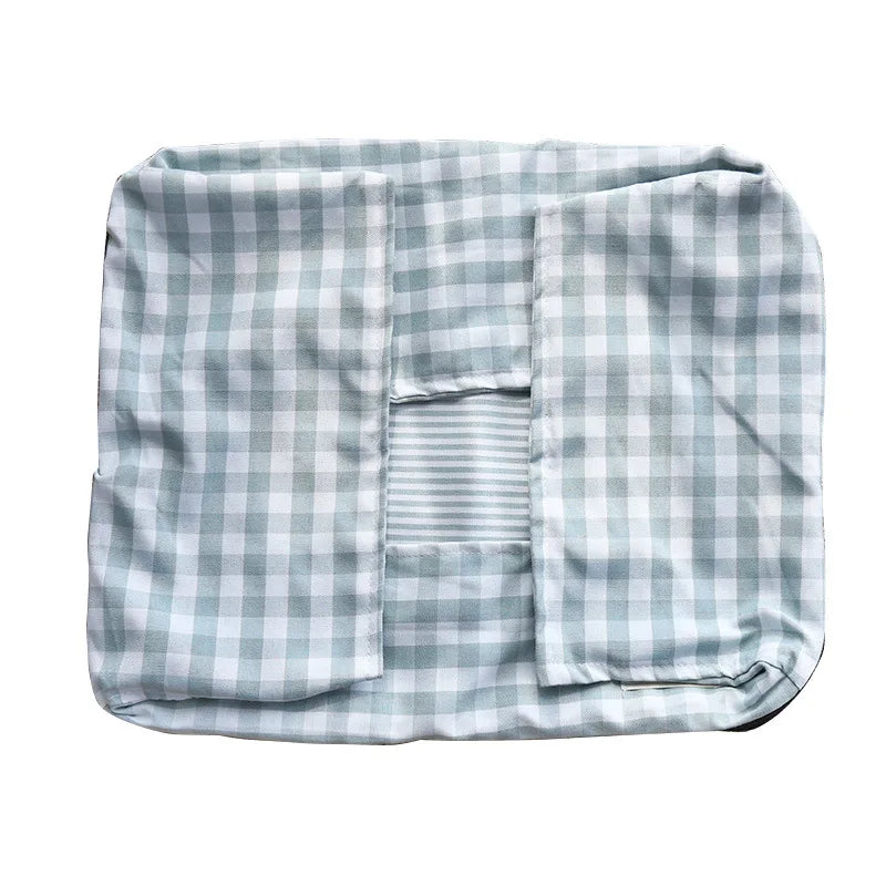 Classic Plaid Rectangular Dog Bed - Comfort with Elevated Spinal Support