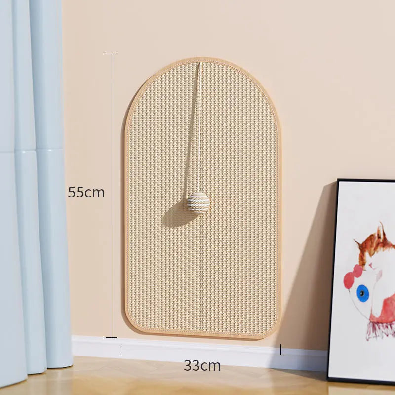 Vertical Sisal Wall Scratcher - Elegant Furniture Protection