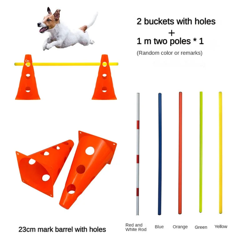 Adjustable Pet Agility Training Hurdle Set