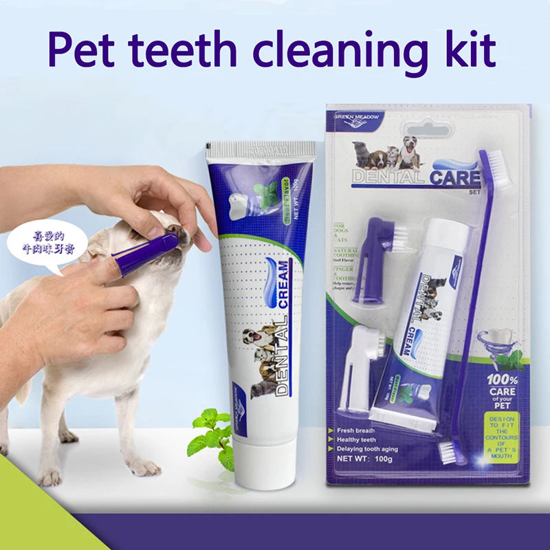 100% Care 4-in-1 Pet Dental Care Kit