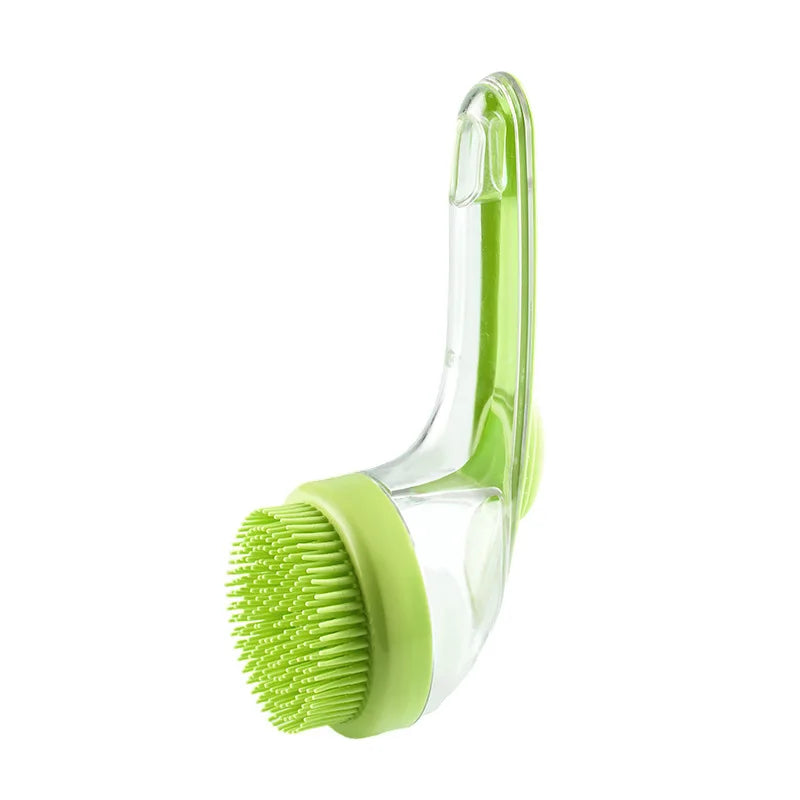 Long-Handle 2-in-1 Shampoo Dispenser Pet Bath Brush