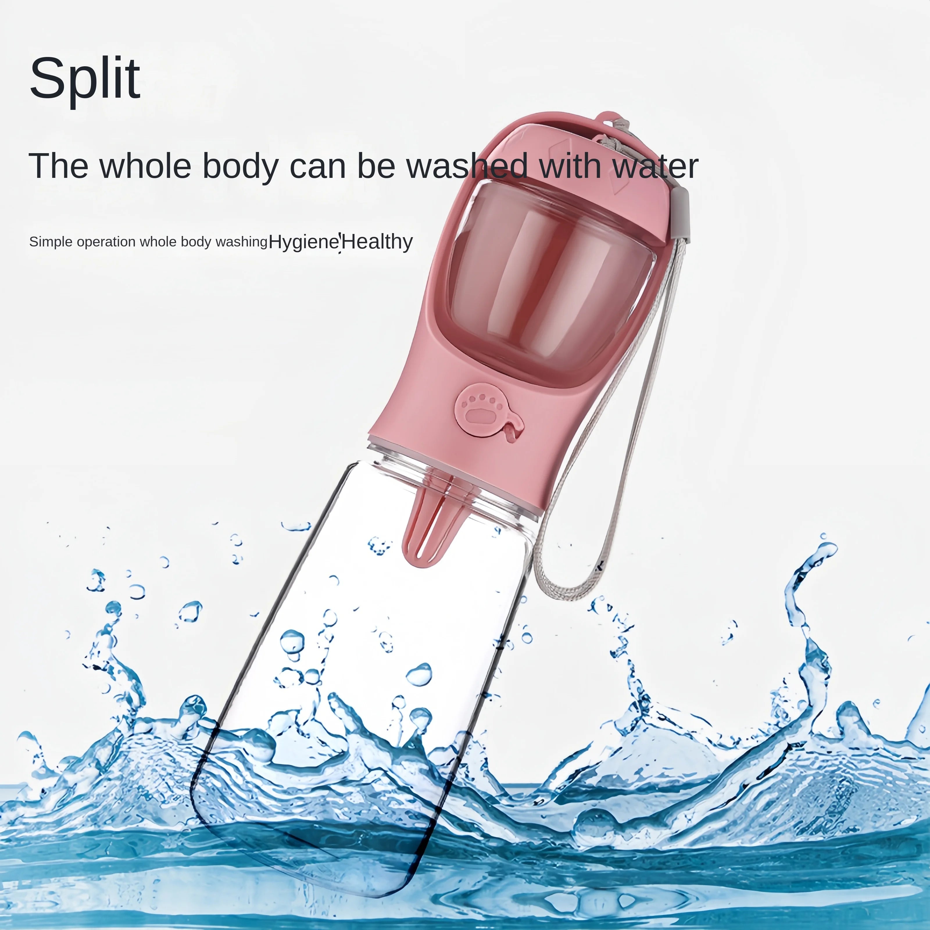 Travel Ready 2-in-1 Hydration & Snack Bottle