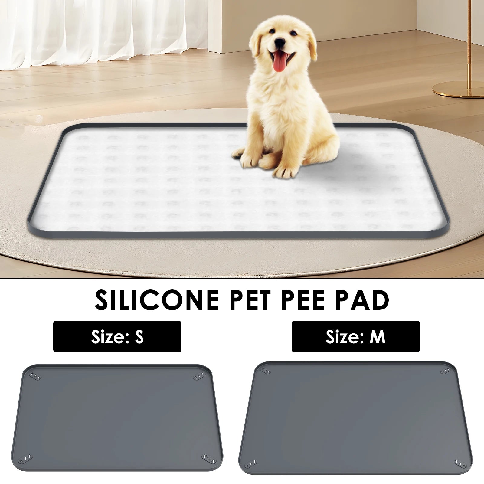 Silicone Waterproof & Leak-Proof Pet Pee Pad Holder