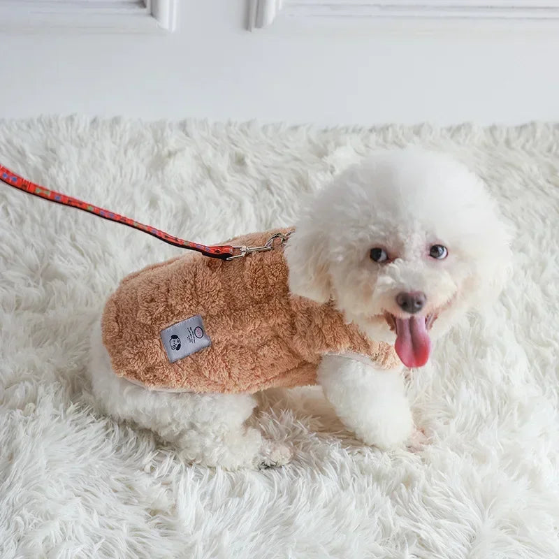 Super Fluffy Fleece Pet Vest - Warmth and Comfort for Winter