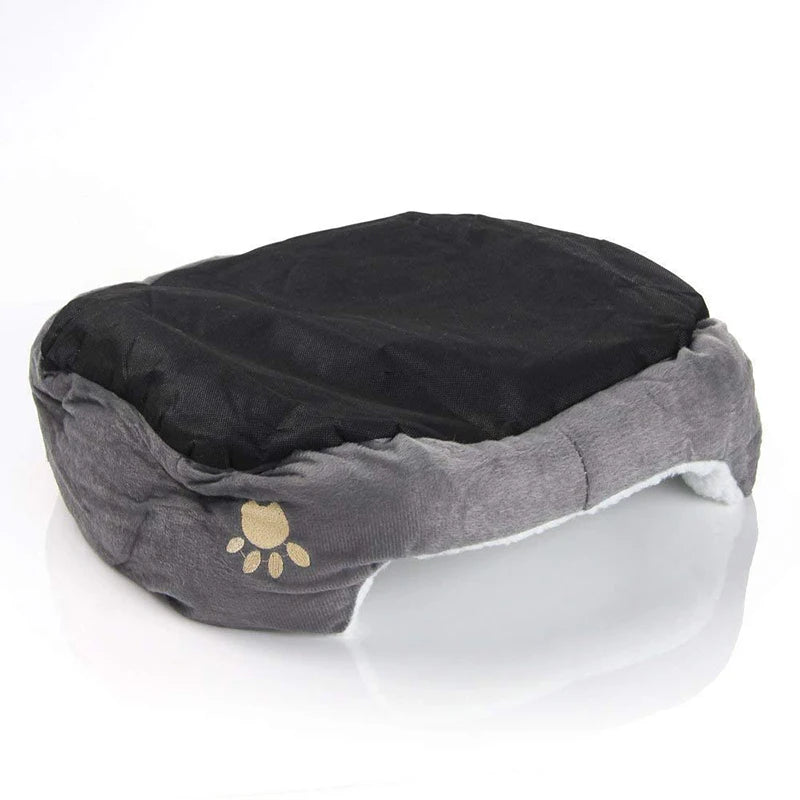 Cozy Plush Cave Bed for Dogs and Cats - Soft Plush with Sherpa Fleece Interior