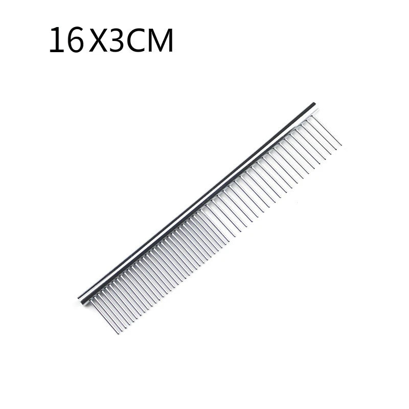 Professional Dual-Sided Stainless Steel Grooming Comb