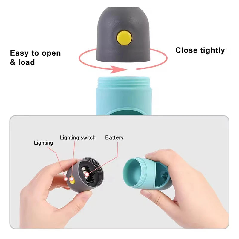 2-in-1 LED Flashlight Waste Bag Dispenser