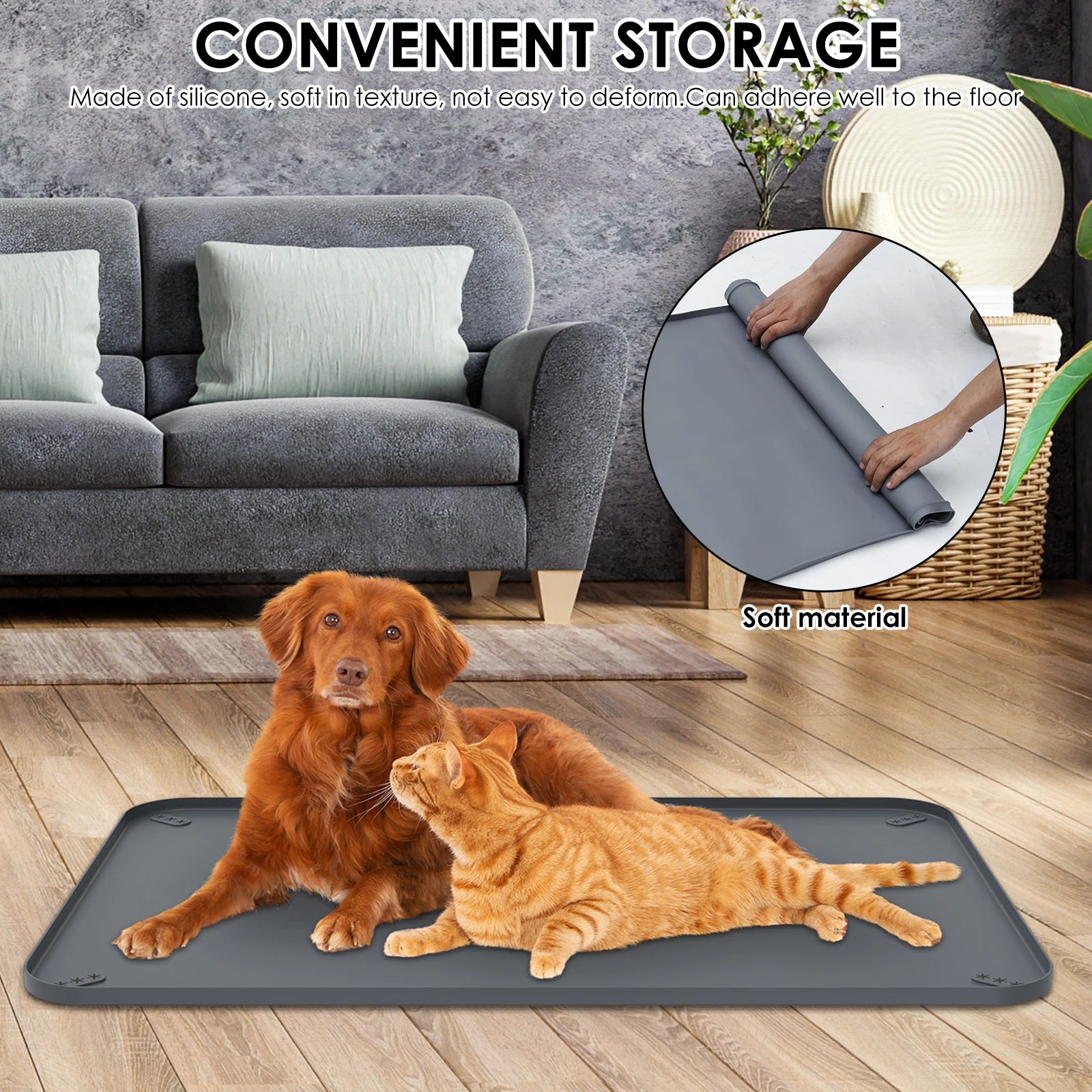 Silicone Waterproof & Leak-Proof Pet Pee Pad Holder