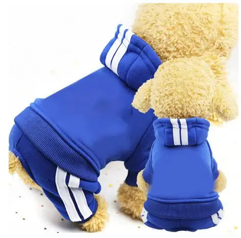 2-Piece Pet Sweat Suit (Sporty Style) - Comfort and Warmth