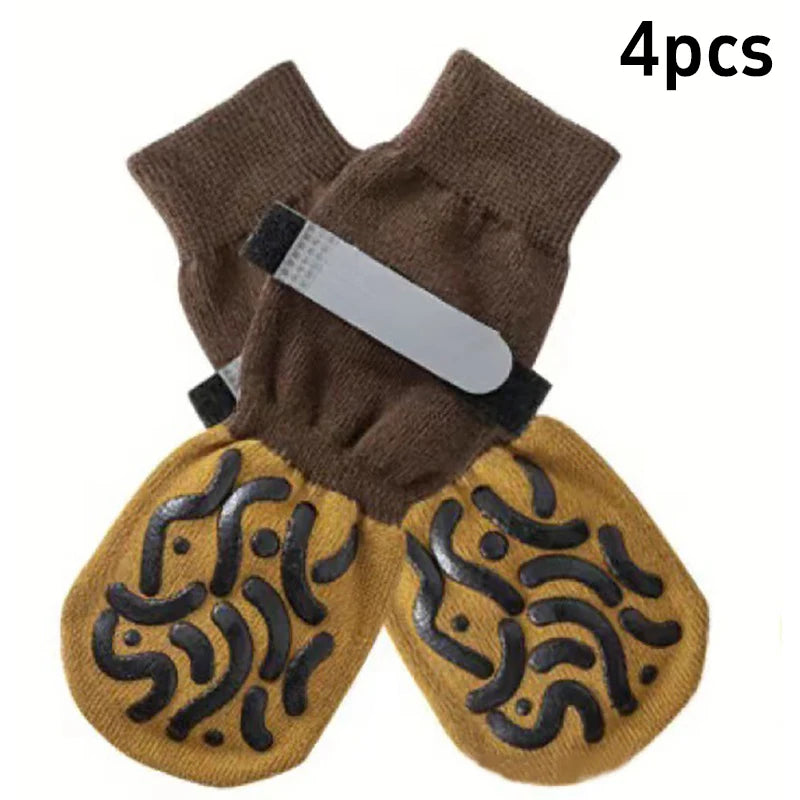 Stay-Put Velcro Anti-Slip Grip Dog Socks