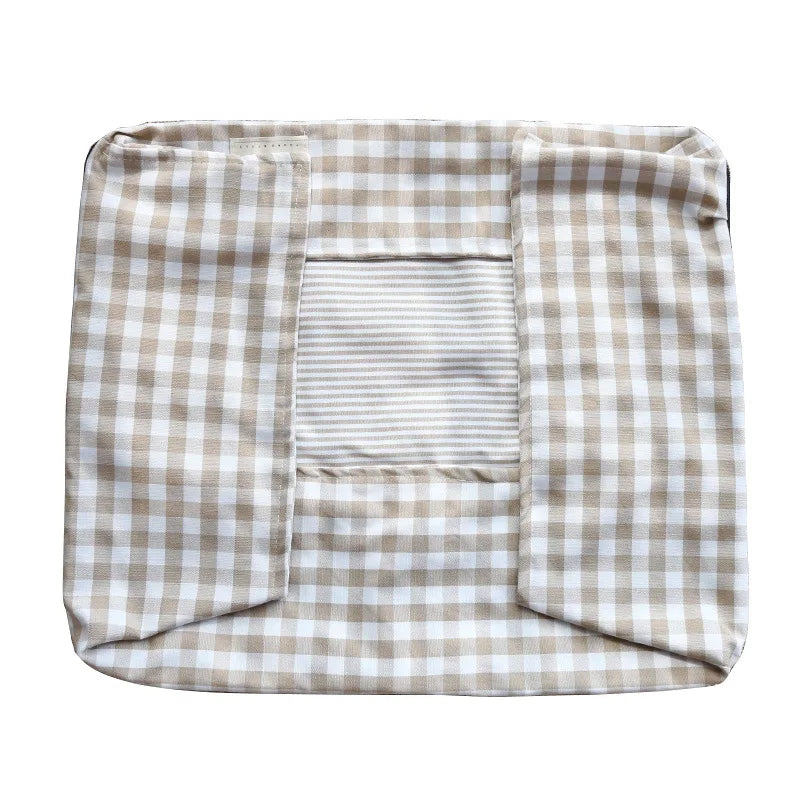 Classic Plaid Rectangular Dog Bed - Comfort with Elevated Spinal Support