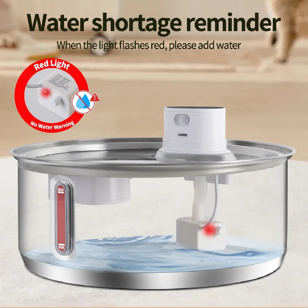 8L Stainless Steel Mega Pet Water Fountain