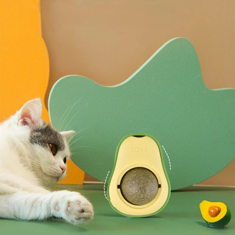 Avocado Shaped Catnip Toy - Fun and Compact Design for Cats