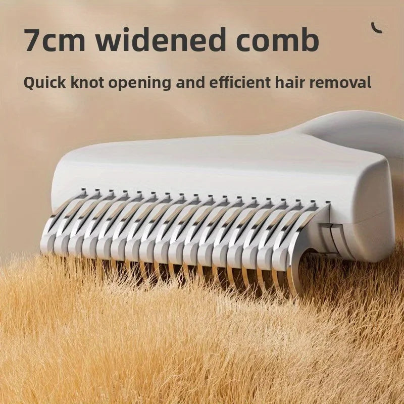 Easy Eject Curved Grip Pet Grooming Comb