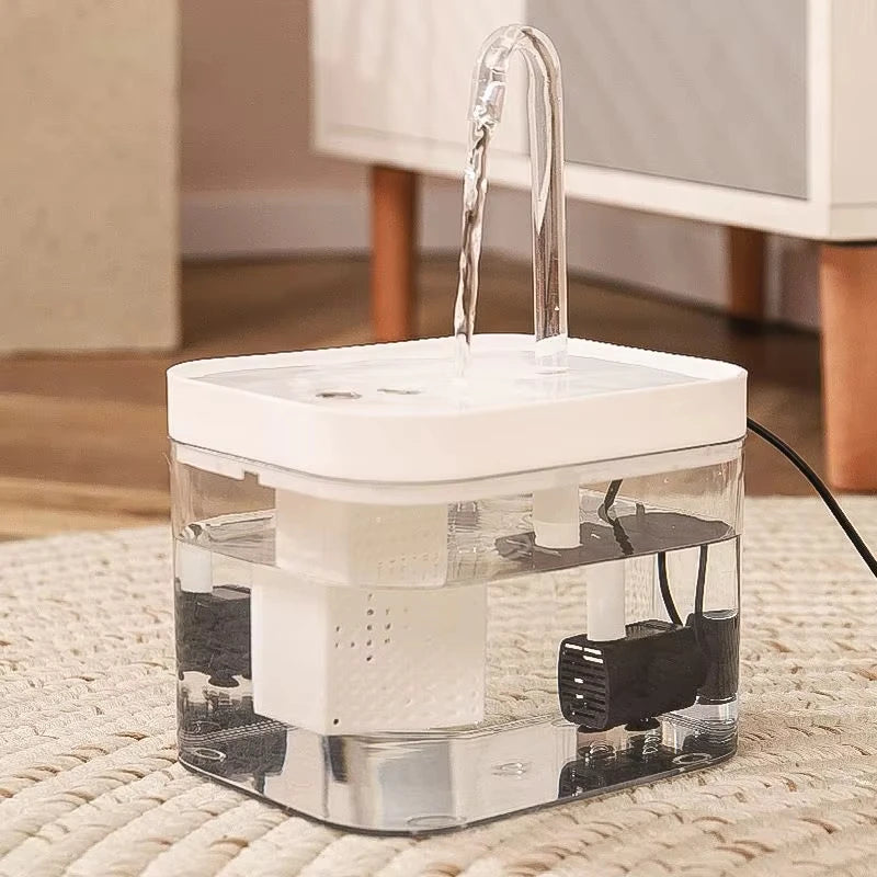 Clear-Flow Electric Pet Drinking Fountain
