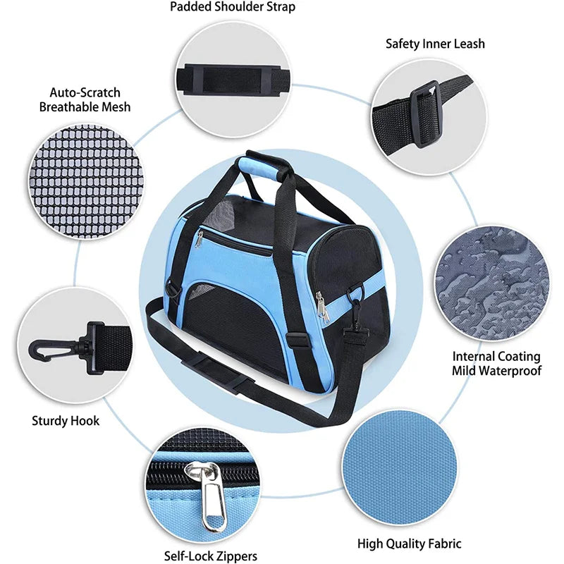Multi-Mesh Comfort Pet Travel Tote
