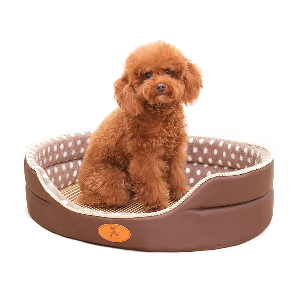 Luxury Oval Pet Bed with High Sides - Premium Comfort for Deep Sleep (Pet Heaven)