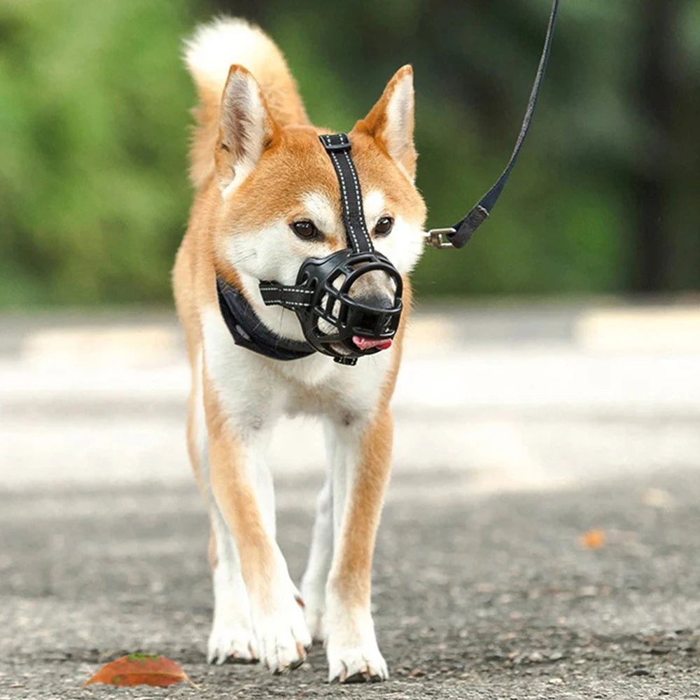 Ultra-Breathable Anti-Bite Basket Dog Muzzle