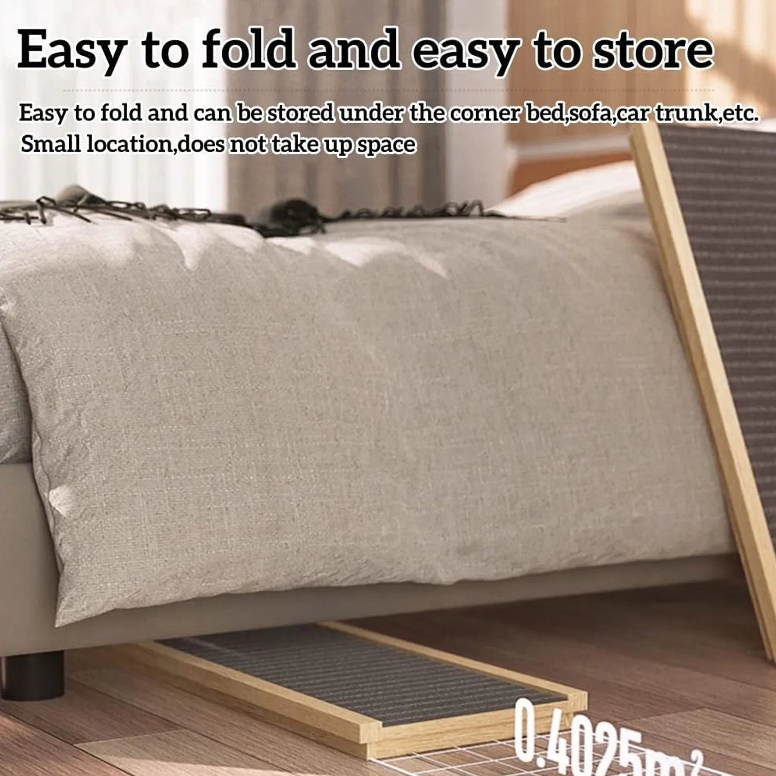 Adjustable Wooden Folding Pet Ramp - Fully Customizable Height