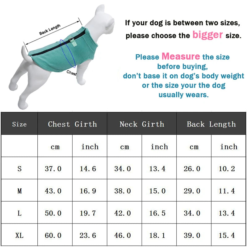 Super Soft Plush Pet Vest - Cozy Protection and High Collar