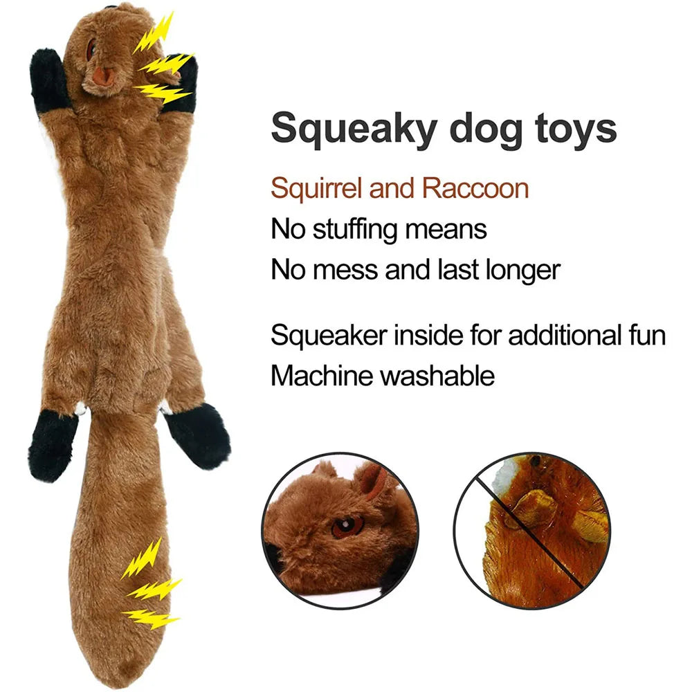 No Stuffing Wild Animal Plush Toys - Safe Hunting and Chewing Fun