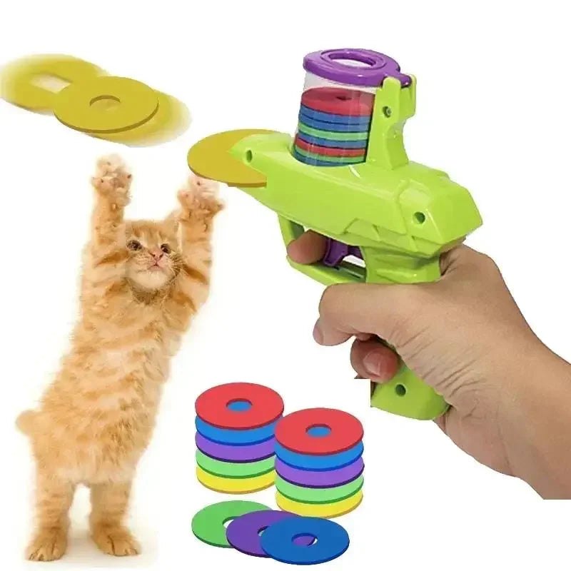 "Play Together" Interactive Ring Launcher for Cats - Toy That Stimulates Hunting Instinct