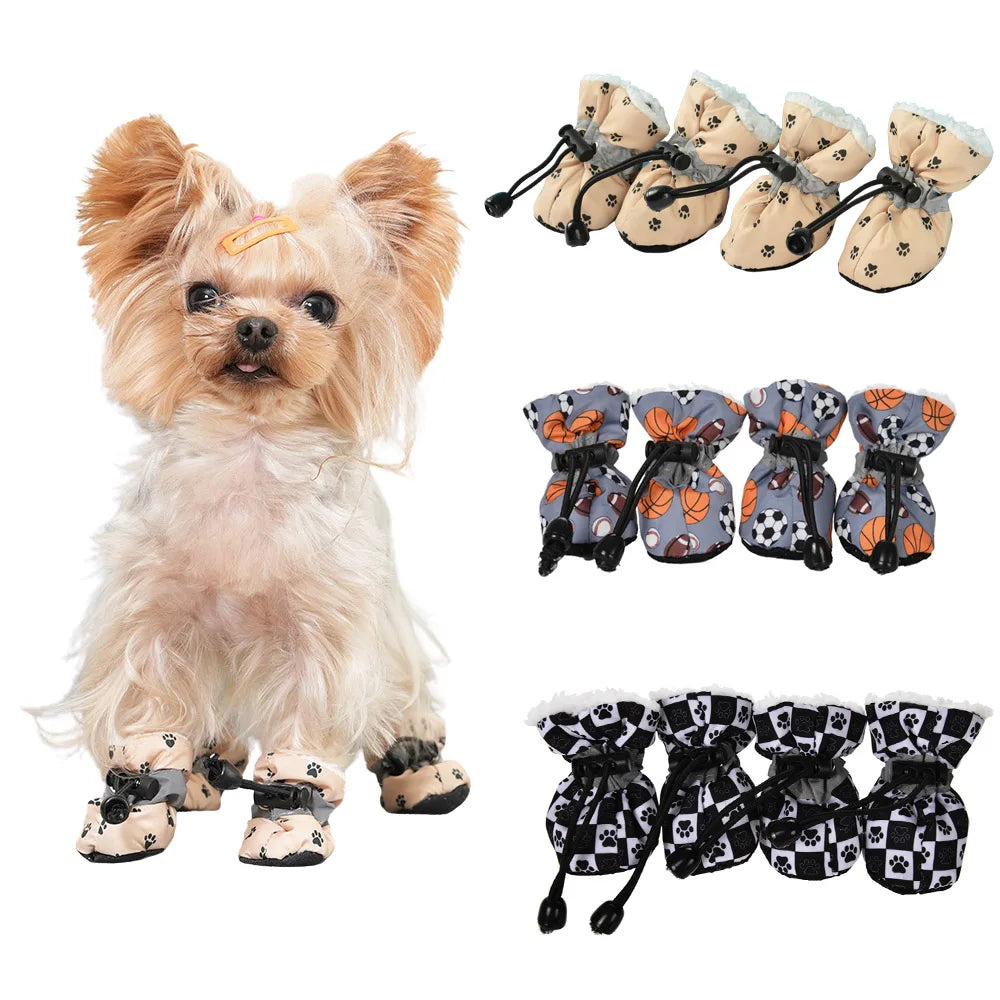 Reflective Waterproof Anti-Slip Grip Dog Socks