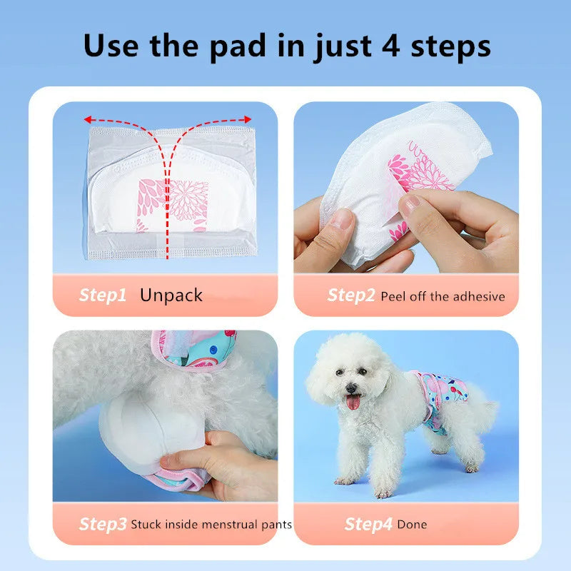 Discreet Disposable Pet Diaper Absorption Pads
