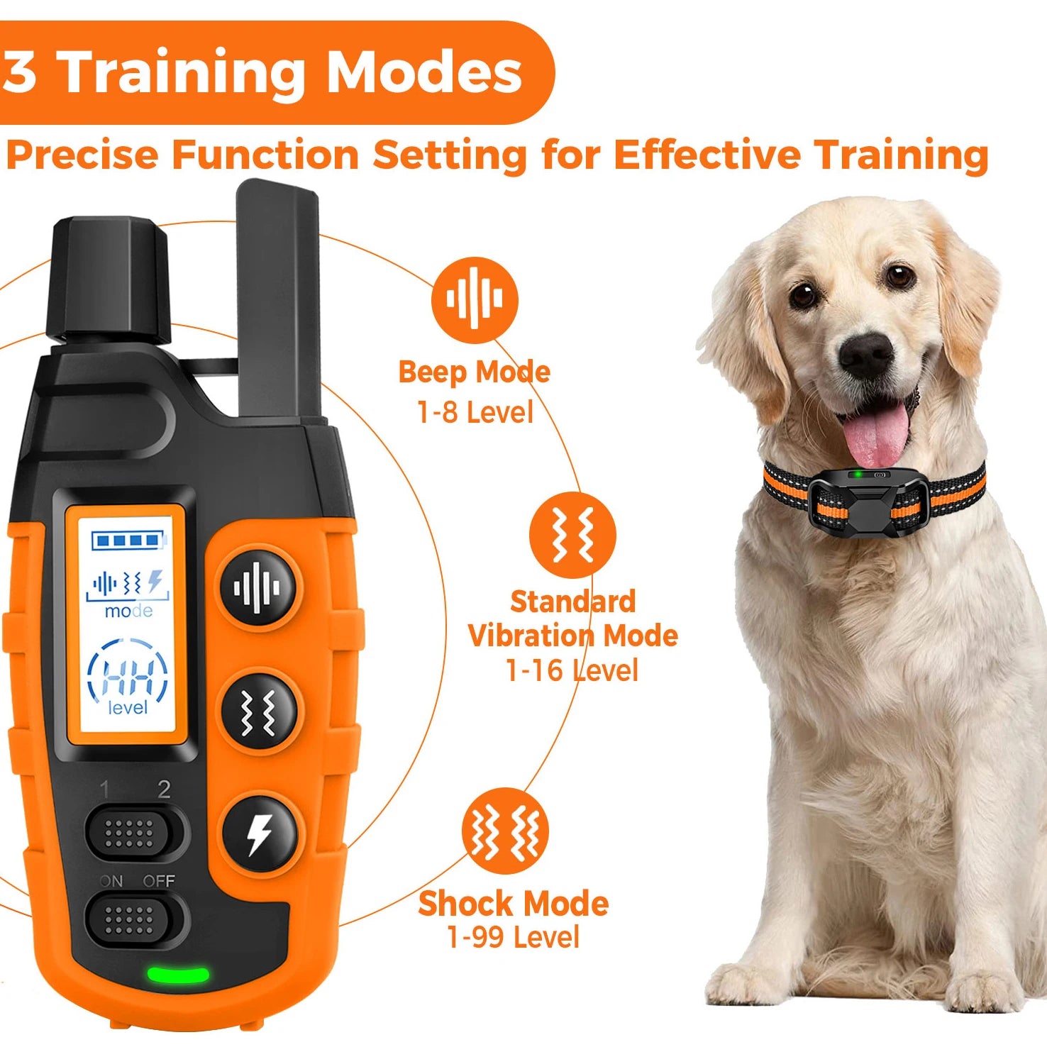 3-Mode Precision Remote Dog Training Collar